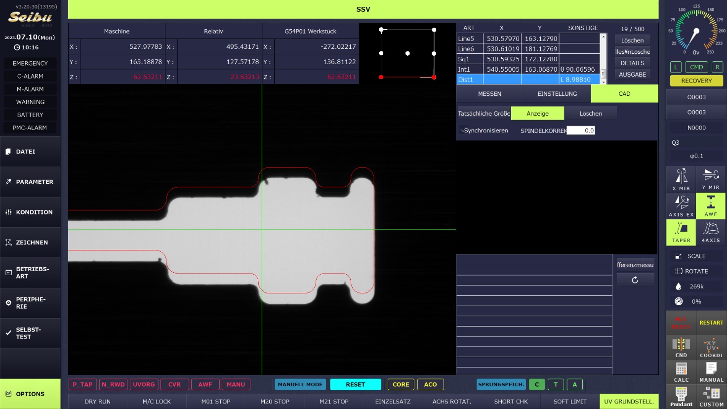CAD-Bildschirm Seibu Scope Vision